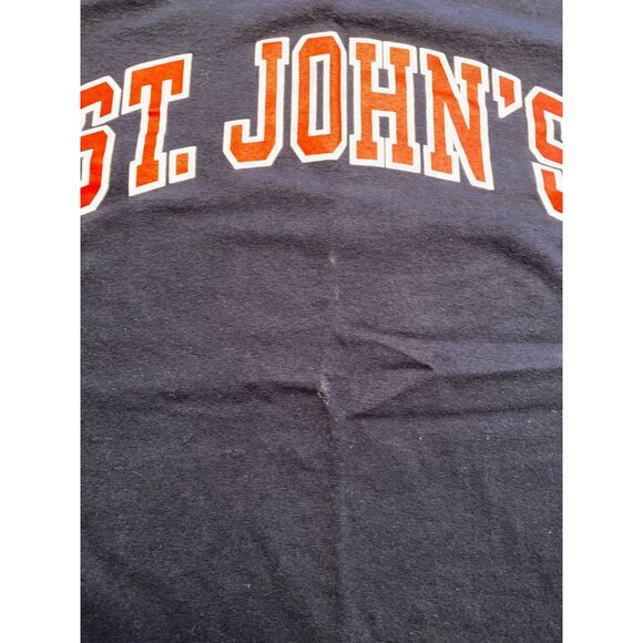 Champion St. Johns University Long Sleeve T-Shirt Size L Navy Blue - Picture 3 of 3